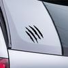 Stickerfreaks Four-Scratch Tiger Cat Beast Sticker, White, 20 x 20 cm view 3