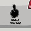 Stickerfreaks Have a Nice Day Finger Fun Decal – Brown, 14 × 8 cm view 1