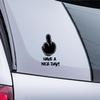 Stickerfreaks Have a Nice Day Finger Fun Decal – Brown, 14 × 8 cm view 3