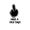 Stickerfreaks Have a Nice Day Finger Fun Decal – Brown, 14 × 8 cm view 4