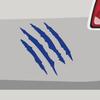 Four Scratches Tiger Cat Beast Sticker, 6 x 6 cm, Gentian Blue view 2