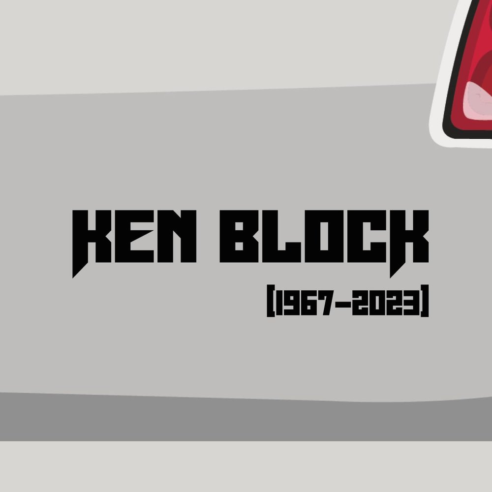 Stickerfreaks Ken Block Rip Rally Sport Sticker, Red, 10 x 3 cm