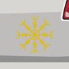 Stickerfreaks The Helm of Awe – Walhalla Odin Sticker, Yellow, 58 × 58 cm view 2