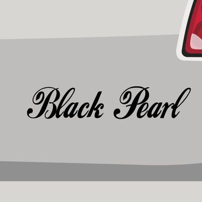 Stickerfreaks Black Pearl Handwritten Saying Sticker, Gray, 100 x 20 cm