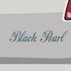Stickerfreaks Black Pearl Handwritten Saying Sticker, Gray, 100 x 20 cm view 2