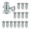 Jack Nut Screws, Petal Anchors, and Expansion Plugs for Curtain Clamps, Rivet Lock Bolts, and Board Wall Fasteners (50 pcs, M4) view 1