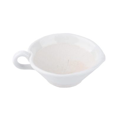 Handmade Ceramic Suribachi Mortar and Pestle Set, 11.9 cm, White