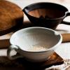 Handmade Ceramic Suribachi Mortar and Pestle Set, 11.9 cm, White view 4