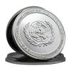 MENOOK United Nations Peacekeeping Silver Coin, Purple Gold World Peace Medal, Art Deco Gift Collection - Silver view 2