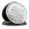 MENOOK United Nations Peacekeeping Silver Coin, Purple Gold World Peace Medal, Art Deco Gift Collection - Silver view 3