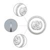 MENOOK United Nations Peacekeeping Silver Coin, Purple Gold World Peace Medal, Art Deco Gift Collection - Silver view 4
