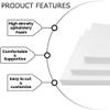 Rectangular Memory Foam Cushion Sheet, 3 cm Thick, 200 x 50 cm view 4