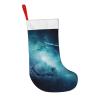 YKJJFVZ Christmas Stocking, Blue Galaxy Design, Large, Black, One Size view 4