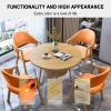 GQMYCDM Round Dining Table and Chair Set for 4, Modern Table Set for Small Spaces, Red view 4