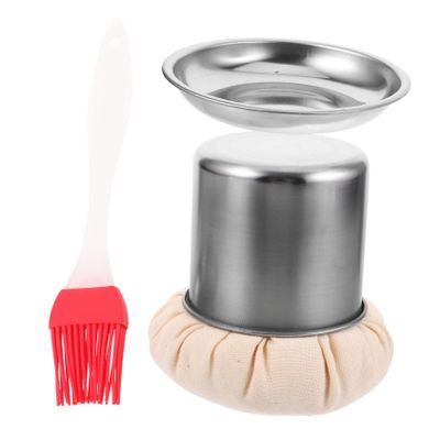 Practical Oil Brush Set with Metal and ABS for Pancakes