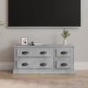NQJIBUE Home Garden TV Cabinet Concrete Gray 100 x 35.5 x 45 cm Engineered Wood view 1