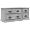 NQJIBUE Home Garden TV Cabinet Concrete Gray 100 x 35.5 x 45 cm Engineered Wood view 2