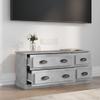 NQJIBUE Home Garden TV Cabinet Concrete Gray 100 x 35.5 x 45 cm Engineered Wood view 3