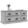 NQJIBUE Home Garden TV Cabinet Concrete Gray 100 x 35.5 x 45 cm Engineered Wood view 4