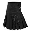 Men's Black Scottish Tartan Kilt with Pocket, XXXXL view 1