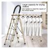 Freestanding Aluminum Folding Clothes Rack & Ladder view 2