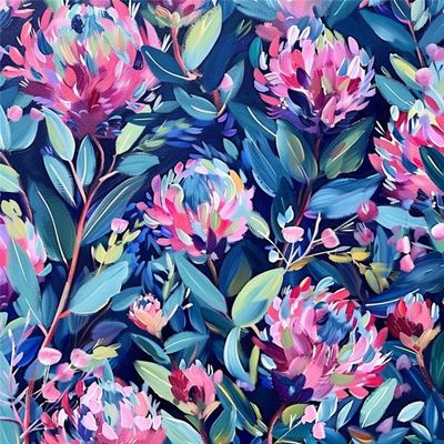 Paint by Numbers Kit for Adults, Flowers, DIY Canvas Painting Craft Set, Autumn Decor, Gift for Girls, 35 x 35 cm, W2-590