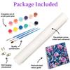 Paint by Numbers Kit for Adults, Flowers, DIY Canvas Painting Craft Set, Autumn Decor, Gift for Girls, 35 x 35 cm, W2-590 view 4