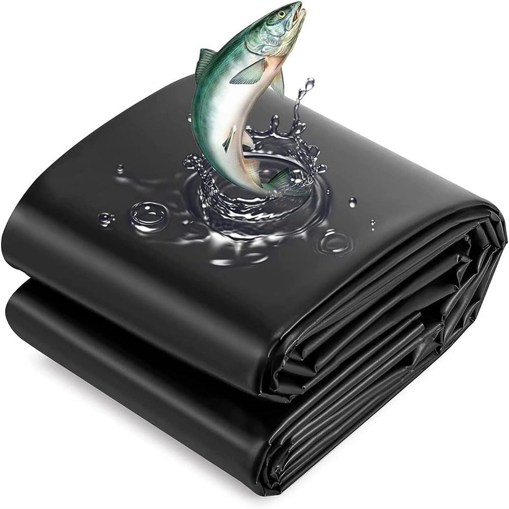 Durable Black Pond Liner, 3 x 6 m, Flexible and Waterproof