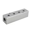 ICXLPMC 5-Way Aluminum Alloy Manifold, 40 × 40 mm, G1/2 Inlet, G1/4 Outlets view 1