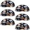 Luoweisi 6-Pack Half-Round Shell Handles, Cute Dog Head, with Screws view 1