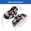 Luoweisi 6-Pack Half-Round Shell Handles, Cute Dog Head, with Screws view 2