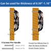 Luoweisi 6-Pack Half-Round Shell Handles, Cute Dog Head, with Screws view 3
