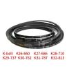 Type K Rubber V-Belt Drive Belt for Bench Drill Presses, K17–K33 view 2