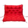 Outdoor Patio Swing Cushion with Backrest, Waterproof, Red, 120 x 100 cm view 1