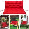 Outdoor Patio Swing Cushion with Backrest, Waterproof, Red, 120 x 100 cm view 4