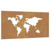 Xichuzi Garden Wall Decor 105 x 55 cm Corten Steel World Map Design view 2