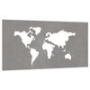 Xichuzi Garden Wall Decor 105 x 55 cm Corten Steel World Map Design view 3