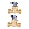 Normally Closed Solenoid Valves, 2-Pack, 1/4 in, DC 12V, Brass view 1