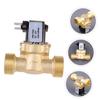 Normally Closed Solenoid Valves, 2-Pack, 1/4 in, DC 12V, Brass view 2