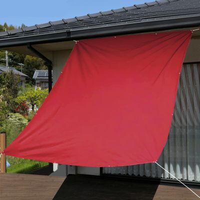 Balcony Privacy Screen 120 x 200 cm, UV Protection and Windbreak, Red