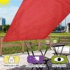 Balcony Privacy Screen 120 x 200 cm, UV Protection and Windbreak, Red view 2