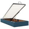 vidaXL Ottoman Bed without Mattress Dark Blue 90x190 cm Velvet view 4