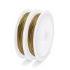 TAIGUHUI Steel Wire Rope 0.3/0.6 mm, 7-Strand Beading Wire, Coated 304 Stainless Steel, for Crafts and Jewelry Making (Gold, 0.35 mm) view 1