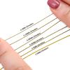 TAIGUHUI Steel Wire Rope 0.3/0.6 mm, 7-Strand Beading Wire, Coated 304 Stainless Steel, for Crafts and Jewelry Making (Gold, 0.35 mm) view 2