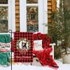 Merry Christmas Cat Green Buffalo Check Plaid Garden Flag, 31.8 x 45.7 cm view 4