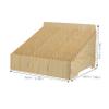 Cabilock Khaki Wooden Cell Phone Storage Box with Multiple Compartments for Office view 2