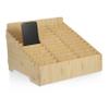 Cabilock Khaki Wooden Cell Phone Storage Box with Multiple Compartments for Office view 3