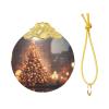 Festive Round Hanging Christmas Tree Ornament for a Magical Holiday Season view 2