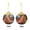 Festive Round Hanging Christmas Tree Ornament for a Magical Holiday Season view 3