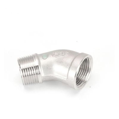 304 Stainless Steel 45° Elbow, 3/4 in BSPT Female-to-Male
